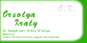 orsolya kraly business card