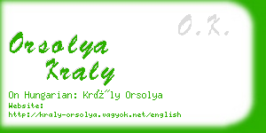 orsolya kraly business card